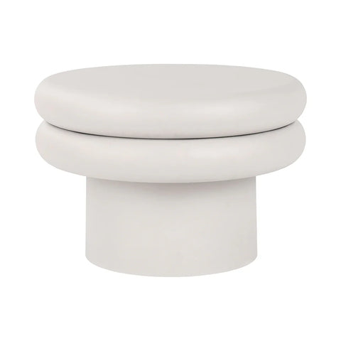 White round coffee table with smooth, layered design | Home Centre Direct UK