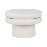 White round coffee table with smooth, layered design | Home Centre Direct UK