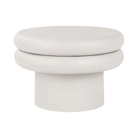 White round coffee table with smooth, layered design | Home Centre Direct UK