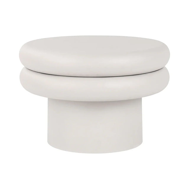 White round coffee table with smooth, layered design | Home Centre Direct UK