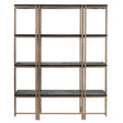 Natural wood and metal shelving unit with open design | Home Centre Direct UK