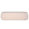 Beige upholstered bench with cushioned top | Home Centre Direct UK