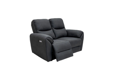 Charcoal Fabric Electric 2-Seater Recliner Sofa for Ultimate Comfort