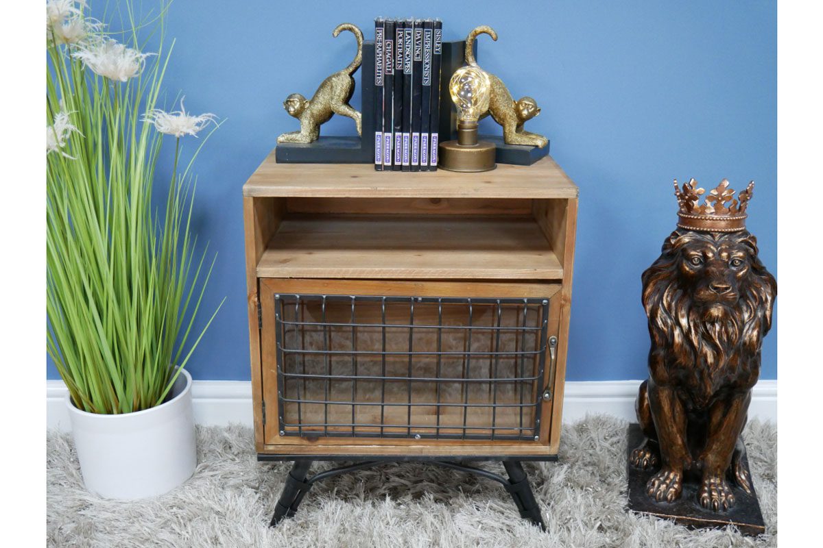Industrial Bedside Cabinet