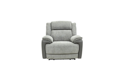 Marley Fabric Electric Armchair Recliner - Grey Mix
