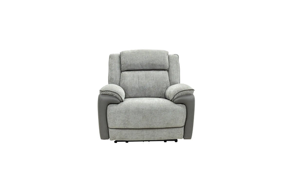 Marley Fabric Electric Armchair Recliner - Grey Mix