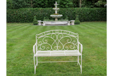 Antique Cream Bench - 7386