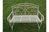 Antique Cream Bench - 7386