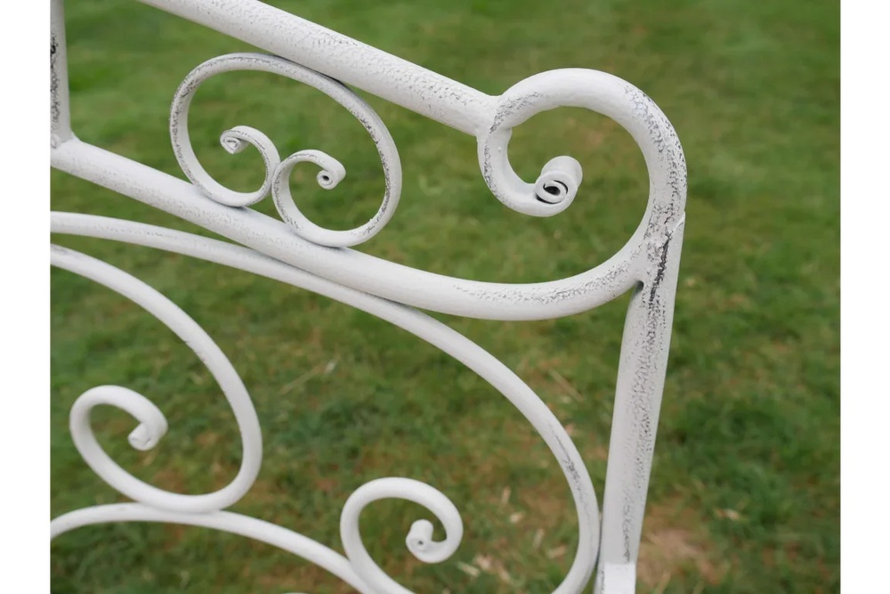 Antique Cream Bench - 7386