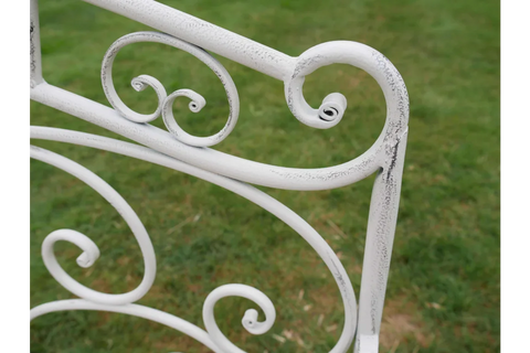 Antique Cream Bench - 7386