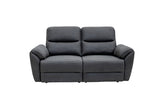 Charcoal Fabric Electric 2-Seater Recliner Sofa for Ultimate Comfort