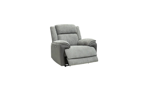 Marley Fabric Electric Armchair Recliner - Grey Mix