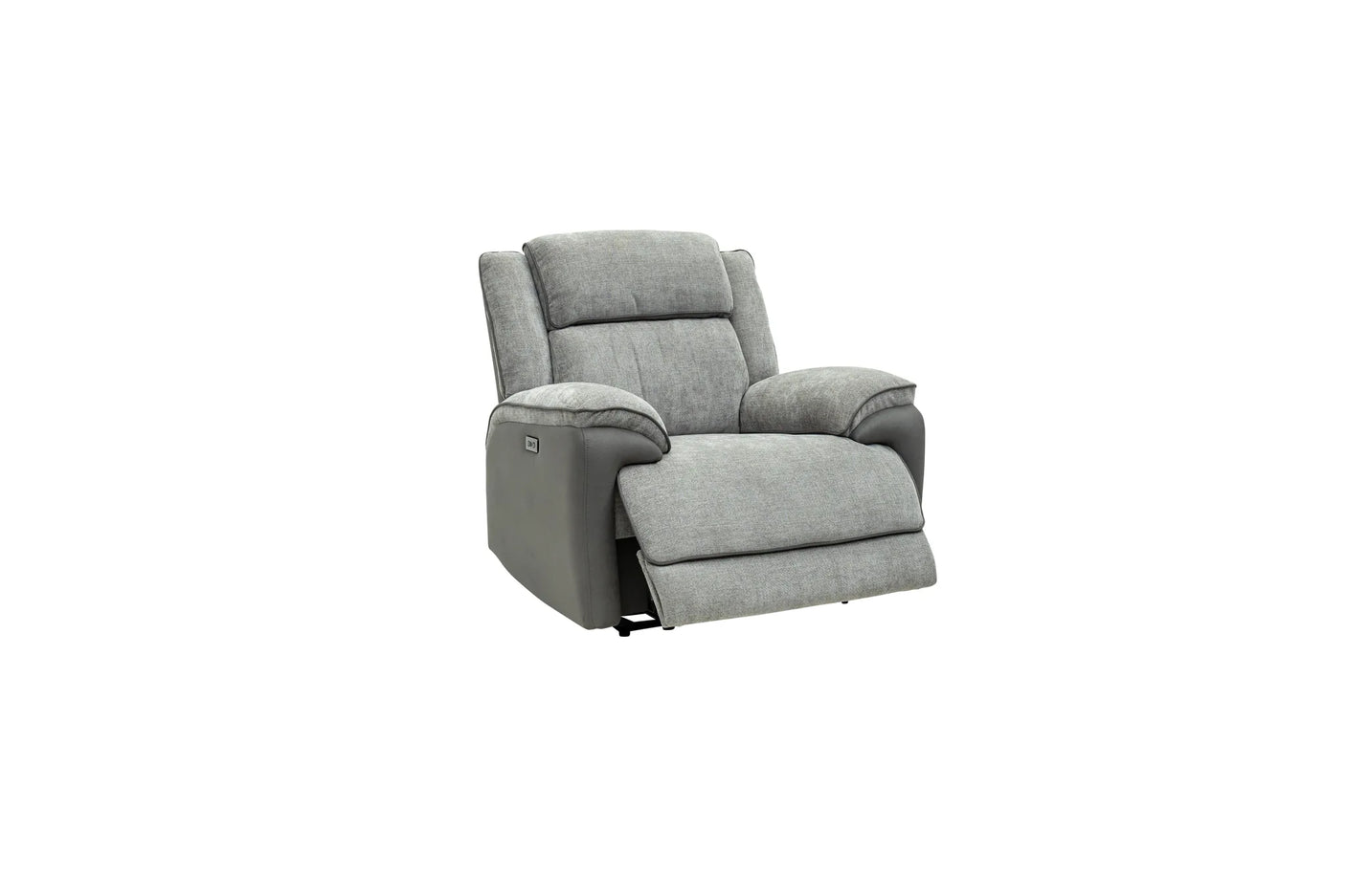 Marley Fabric Electric Armchair Recliner - Grey Mix