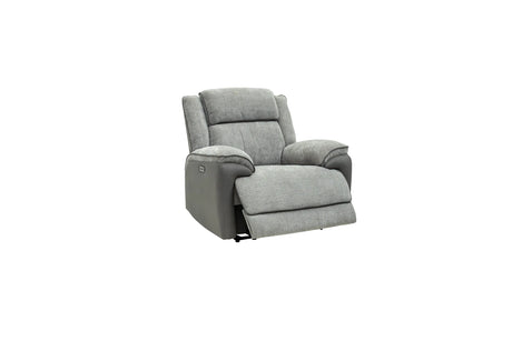 Marley Fabric Electric Armchair Recliner - Grey Mix