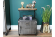 Industrial Bedside Cabinet - 7471
