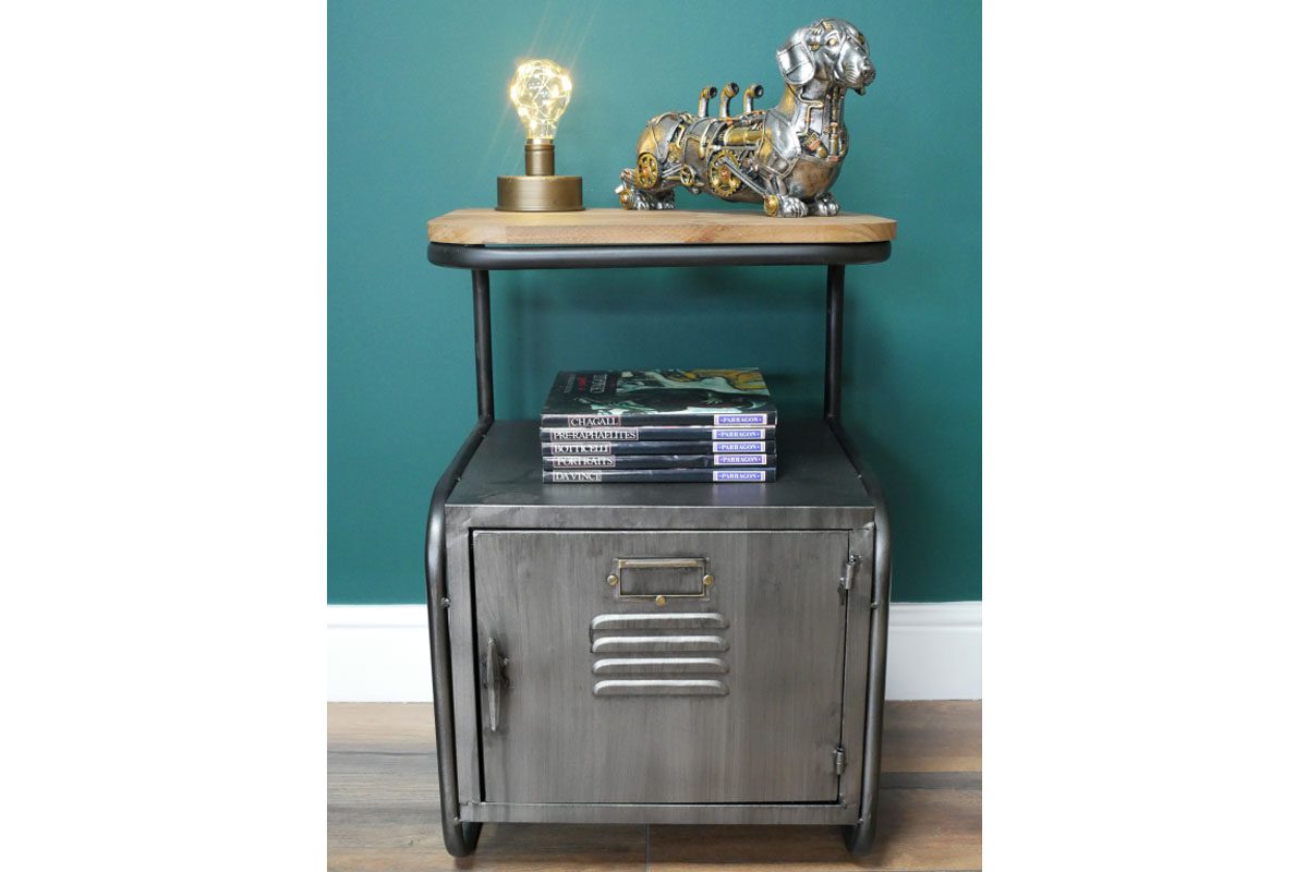 Industrial Bedside Cabinet