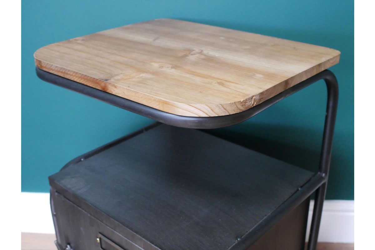 Industrial Bedside Cabinet