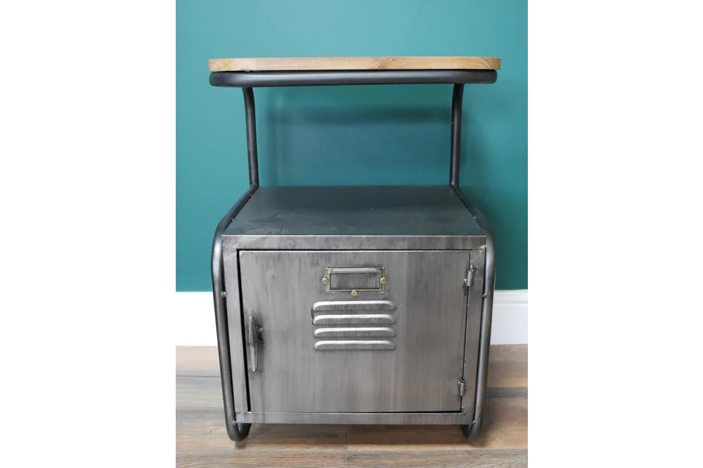 Industrial Bedside Cabinet - 7471
