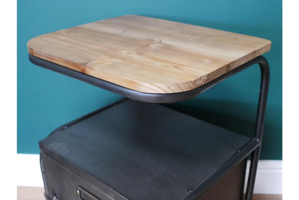 Industrial Bedside Cabinet - 7471