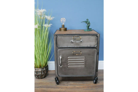 Industrial Bedside Cabinet