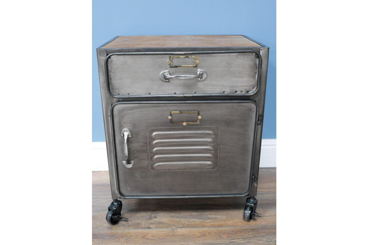 Industrial Bedside Cabinet