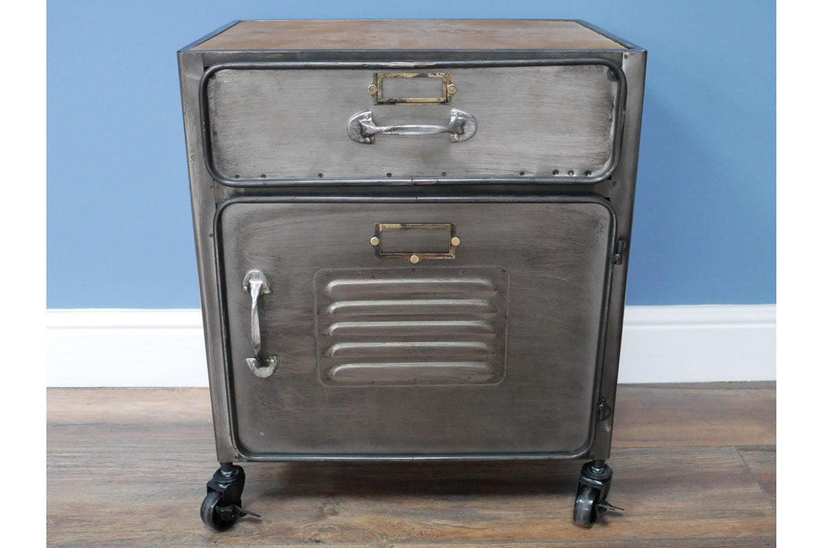 Industrial Bedside Cabinet