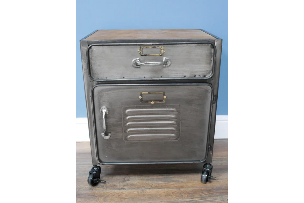 Industrial Bedside Cabinet - 7473