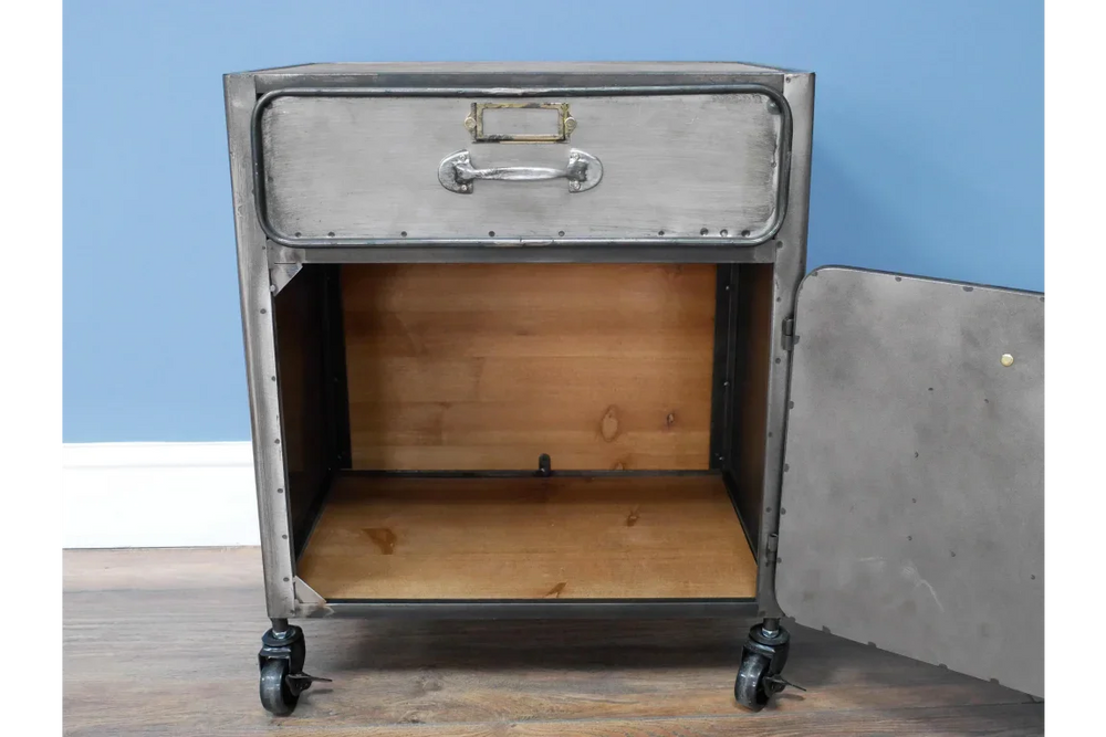 Industrial Bedside Cabinet - 7473