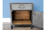 Industrial Bedside Cabinet - 7473