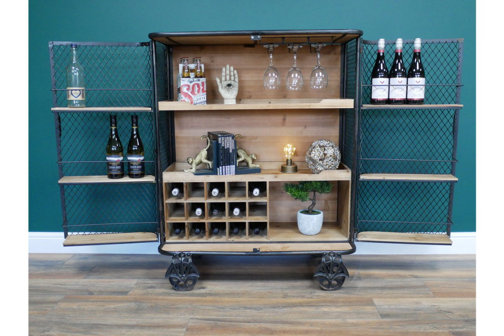 Industrial Bar Cabinet - 7475