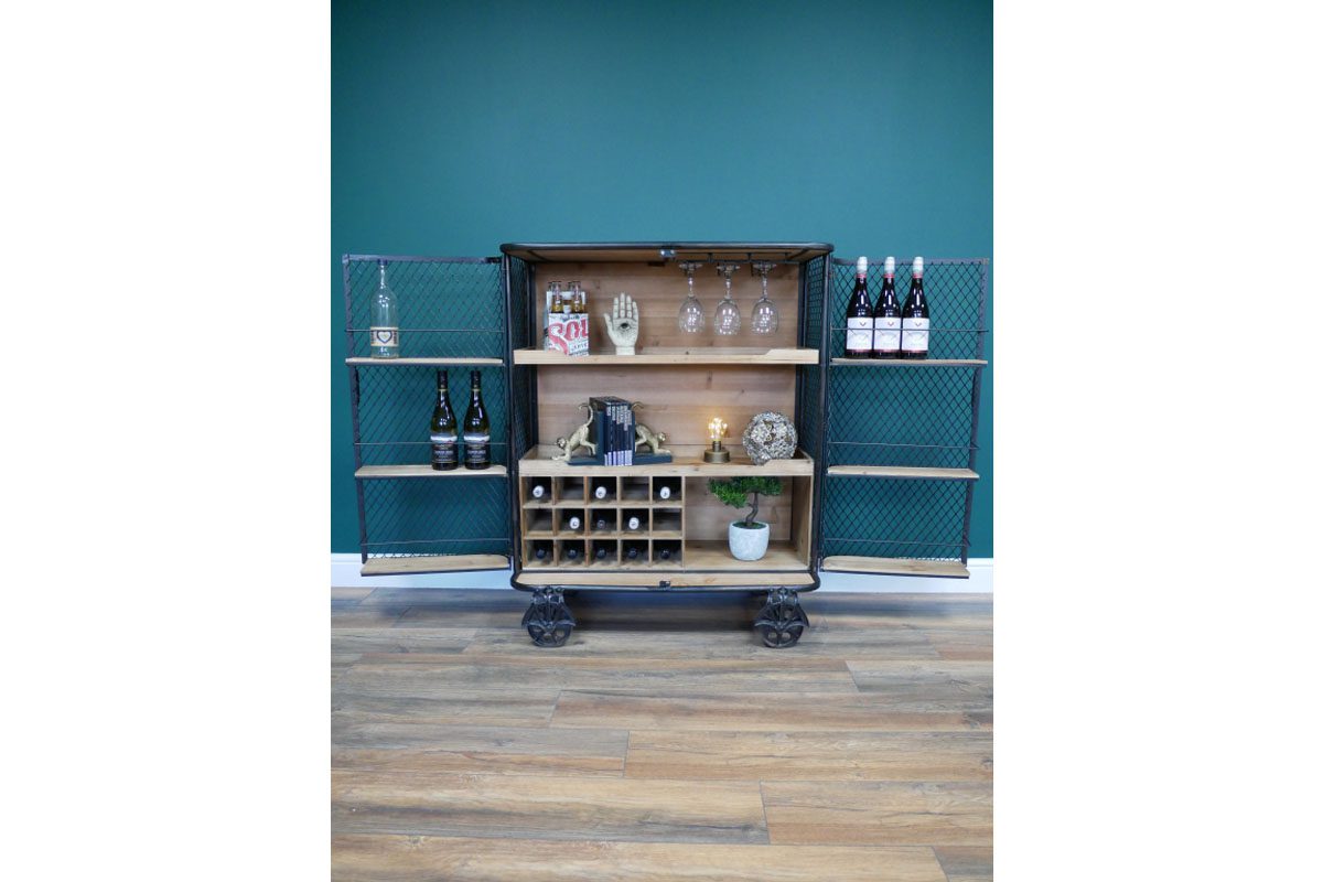 Industrial Bar Cabinet