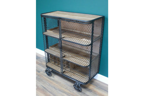 Industrial Bar Cabinet