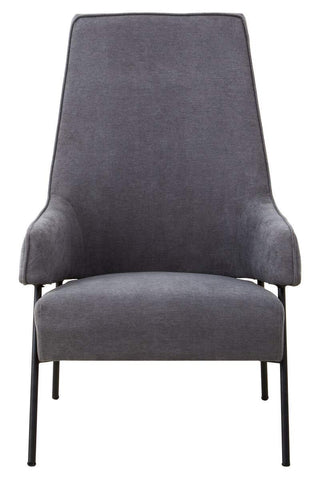 Luxe Ash Velvet Armchair
