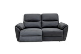 Charcoal Fabric Electric 2-Seater Recliner Sofa for Ultimate Comfort