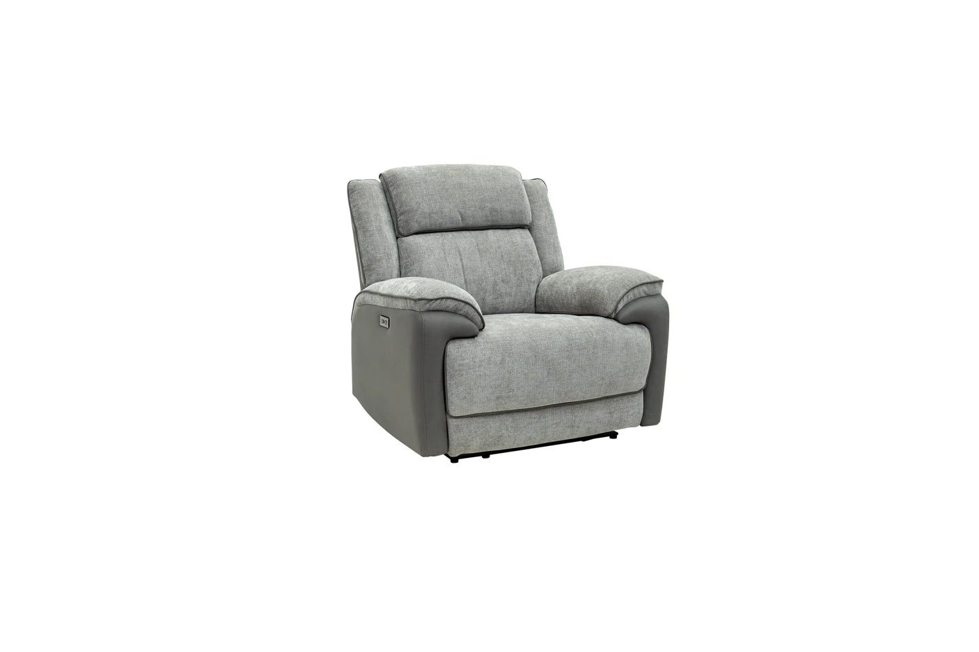 Marley Fabric Electric Armchair Recliner - Grey Mix