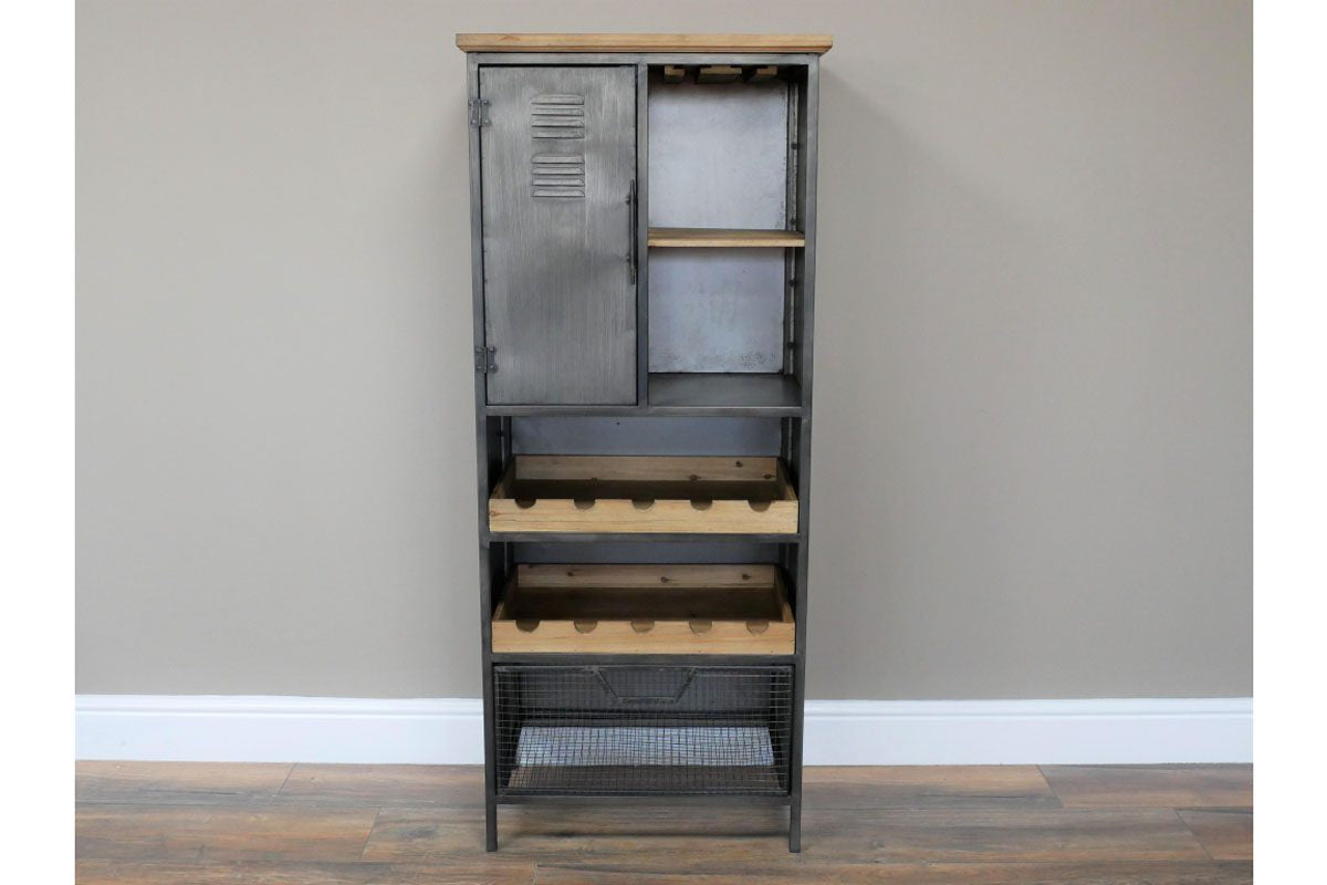 Industrial Wine Cabinet