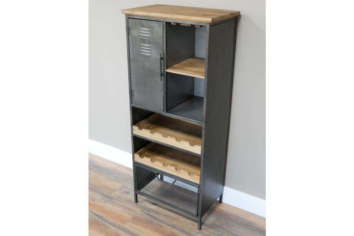 Industrial Wine Cabinet