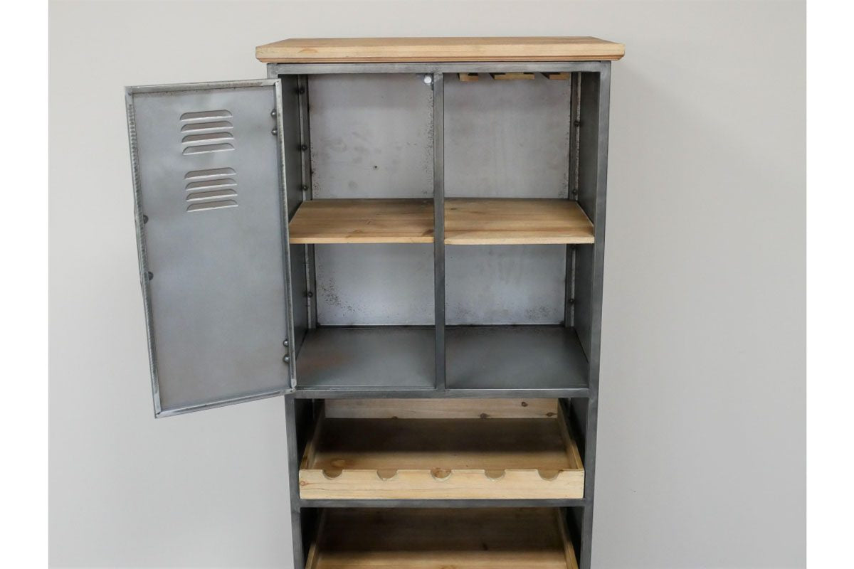 Industrial Wine Cabinet