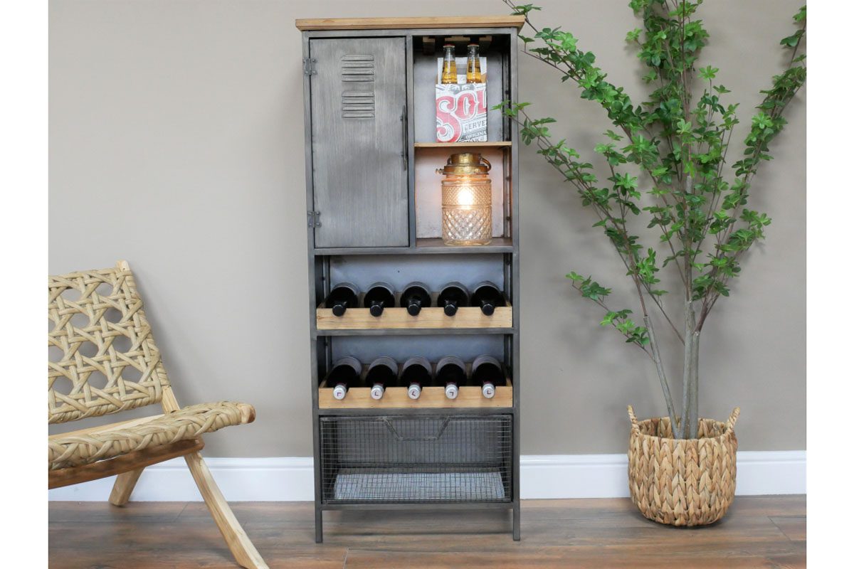 Industrial Wine Cabinet