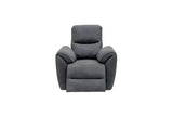 Charcoal Fabric Electric Recliner Armchair for Ultimate Comfort