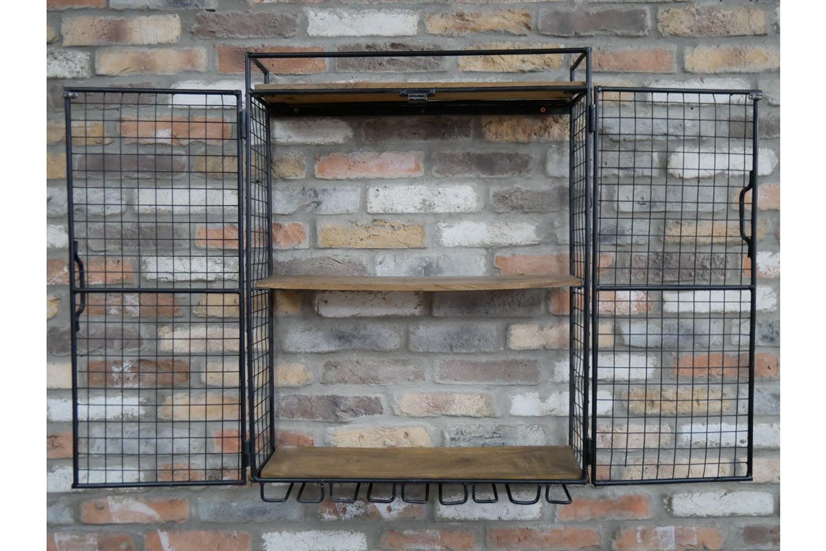 Industrial Wine Wall Unit