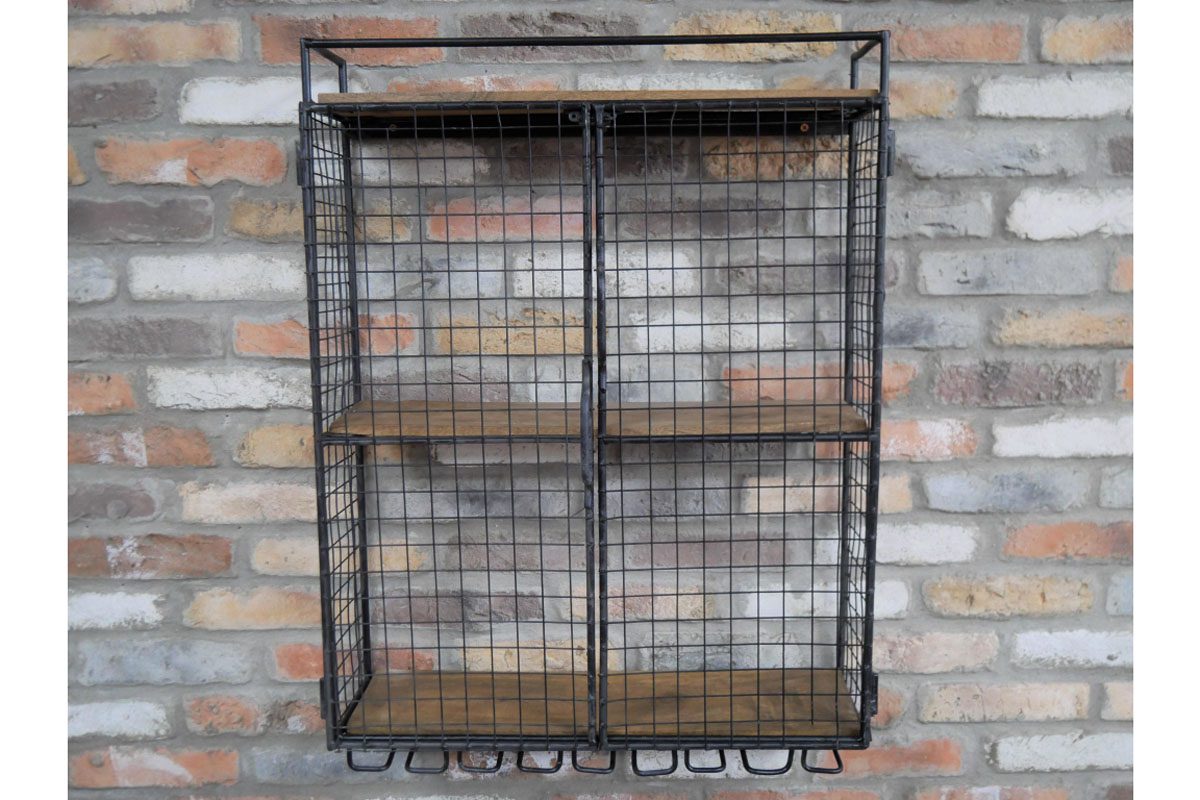 Industrial Wine Wall Unit