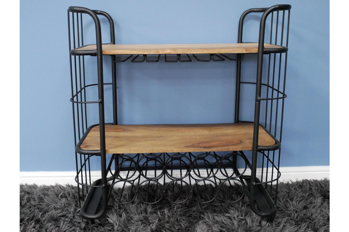 Industrial Wine Trolley