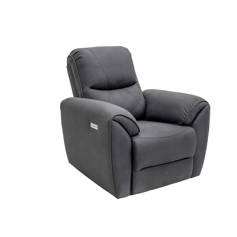 Charcoal Fabric Electric Recliner Armchair for Ultimate Comfort