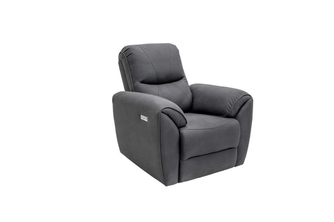 Charcoal Fabric Electric Recliner Armchair for Ultimate Comfort