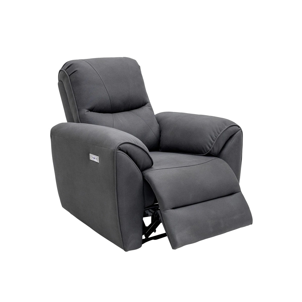 Charcoal Fabric Electric Recliner Armchair for Ultimate Comfort