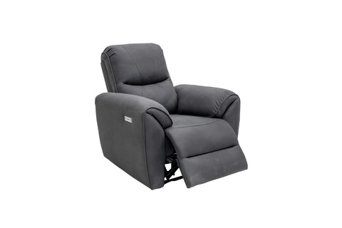 Charcoal Fabric Electric Recliner Armchair for Ultimate Comfort