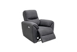Charcoal Fabric Electric Recliner Armchair for Ultimate Comfort