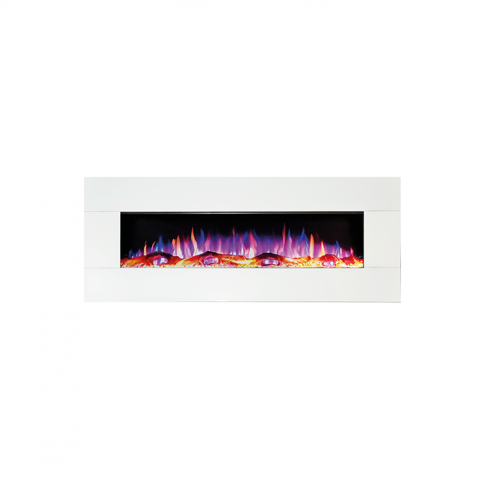 Ezee Glow XL Zara 72" White Electric Fire