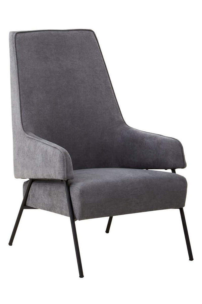 Luxe Ash Velvet Armchair